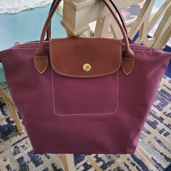 Longchamp LePliage Small Original Tote in Burgundy Like New - Picture 1 of 12